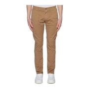 Katoenen Chino Broek Daniele Alessandrini , Brown , Heren