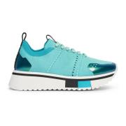 Heldere Blauwe Sneakers Fabi , Blue , Dames