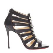 Pre-owned Leather heels Christian Louboutin Pre-owned , Black , Dames