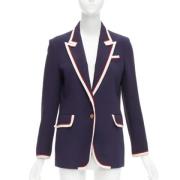 Pre-owned Viscose outerwear Gucci Vintage , Blue , Dames