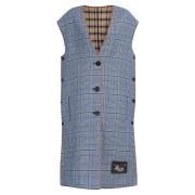 Geruite wollen omkeerbare vest Marni , Blue , Dames