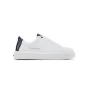 Witte Leren Veterschoenen 9010Wbk Alexander Smith , White , Heren