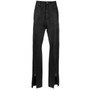 Zwarte Denim Bolan Broek Rick Owens , Black , Heren