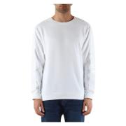 Katoenen sweatshirt met logodetails Moschino , White , Heren