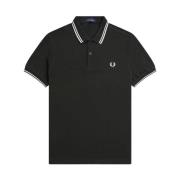 Groen Nacht/Wit Sneeuw Katoen Polo Fred Perry , Green , Heren