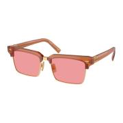 Stijlvolle zonnebril in trendy design Miu Miu , Brown , Unisex