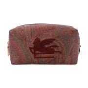 Paisley Beauty Case met Pegaso Logo Etro , Brown , Heren