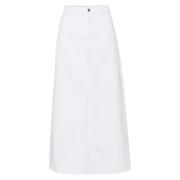 Midi Skirts Gestuz , White , Dames