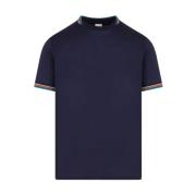 Navy Gestreept Katoenen T-shirt PS By Paul Smith , Blue , Heren