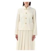 Wollen Tropische Blazer Comme des Garçons , Beige , Dames