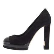 Pre-owned Leather heels Chanel Vintage , Black , Dames