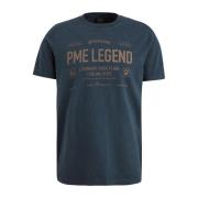 R-Neck Single Jersey T-Shirt PME Legend , Blue , Heren