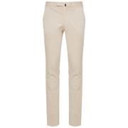 Slim-Fit Katoenen Broek Incotex , Beige , Heren