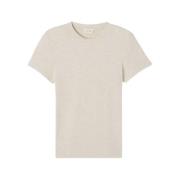 Lichtgrijs Melange Ypawood T-Shirt American Vintage , Gray , Dames