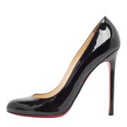 Pre-owned Leather heels Christian Louboutin Pre-owned , Black , Dames