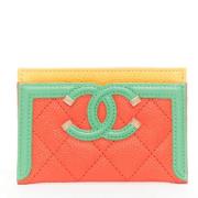 Pre-owned Leather wallets Chanel Vintage , Multicolor , Dames
