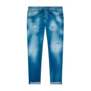 Vintage Casual Jeans Dondup , Blue , Heren