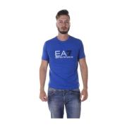 Casual Sweatshirt voor Mannen Emporio Armani EA7 , Blue , Heren