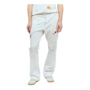 Geschilderde Carpenter Flared Jeans Gallery Dept. , White , Heren