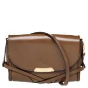 Pre-owned Leather shoulder-bags Burberry Vintage , Brown , Dames