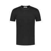 Casual Katoenen T-Shirt Gran Sasso , Black , Heren