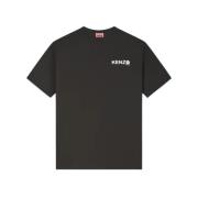Casual Katoenen T-shirt Kenzo , Black , Heren