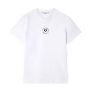 Logo Print Crew Neck T-shirts Stella McCartney , White , Dames