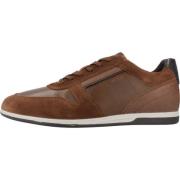 Casual Sneakers Renan Stijl Geox , Brown , Heren