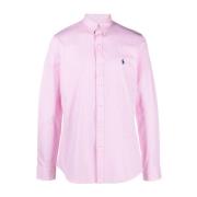 Gestreept Roze Overhemd Poplin Stretch Katoen Polo Ralph Lauren , Pink...