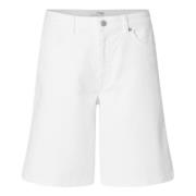 Witte Bermuda Shorts Selected Femme , White , Dames