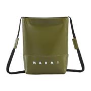 Crossbody tas met schoenveter band Marni , Green , Heren