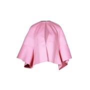 Pre-owned Wool outerwear Valentino Vintage , Pink , Dames