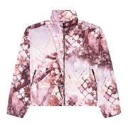 Nylon windbreaker with abstract print Diesel , Multicolor , Dames