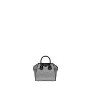 Zwarte Micro Antigona Strass Tas Givenchy , Black , Dames