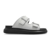 Rubberen teenslippers Alexander McQueen , Gray , Heren