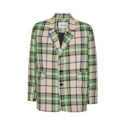 Mint Beige Checks Blazer Henrik Vibskov , Multicolor , Dames