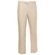 Pre-owned Fabric bottoms Armani Pre-owned , Beige , Dames