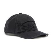 Baseball cap with cut-out patch Diesel , Black , Heren
