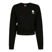Cropped Sweatshirt Kenzo , Black , Dames