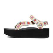 Gehaakte Flatform Sandalen Teva , Multicolor , Dames