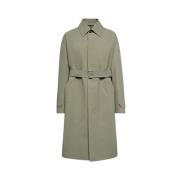 Oversized Wollen Jas met Knoopsluiting Jil Sander , Green , Dames