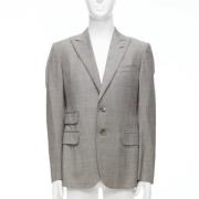 Pre-owned Wool outerwear Gucci Vintage , Gray , Heren