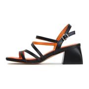 Elegante Block Heels Sandalen - Zwart Cesare Gaspari , Black , Dames