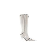 Leather boots Balenciaga , White , Dames