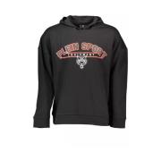 Zwarte Katoenen Hoodie met Print Plein Sport , Black , Heren