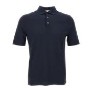 Navy Blue Polo Shirt Filippo De Laurentiis , Blue , Heren