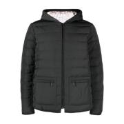 Grijze Gewatteerde Hoodie Jas Thom Browne , Gray , Heren