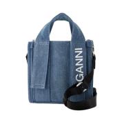 Plastic handbags Ganni , Blue , Dames