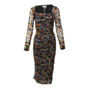 Silk dresses Ganni , Multicolor , Dames