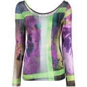 Abstract Print Jersey Top Blauw Wit Henrik Vibskov , Multicolor , Dame...